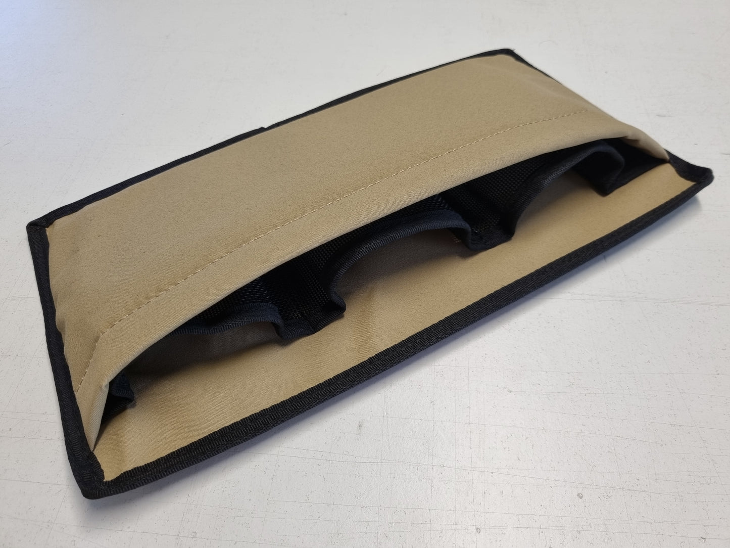 Canvas or faux leather dash tidy 4 pockets