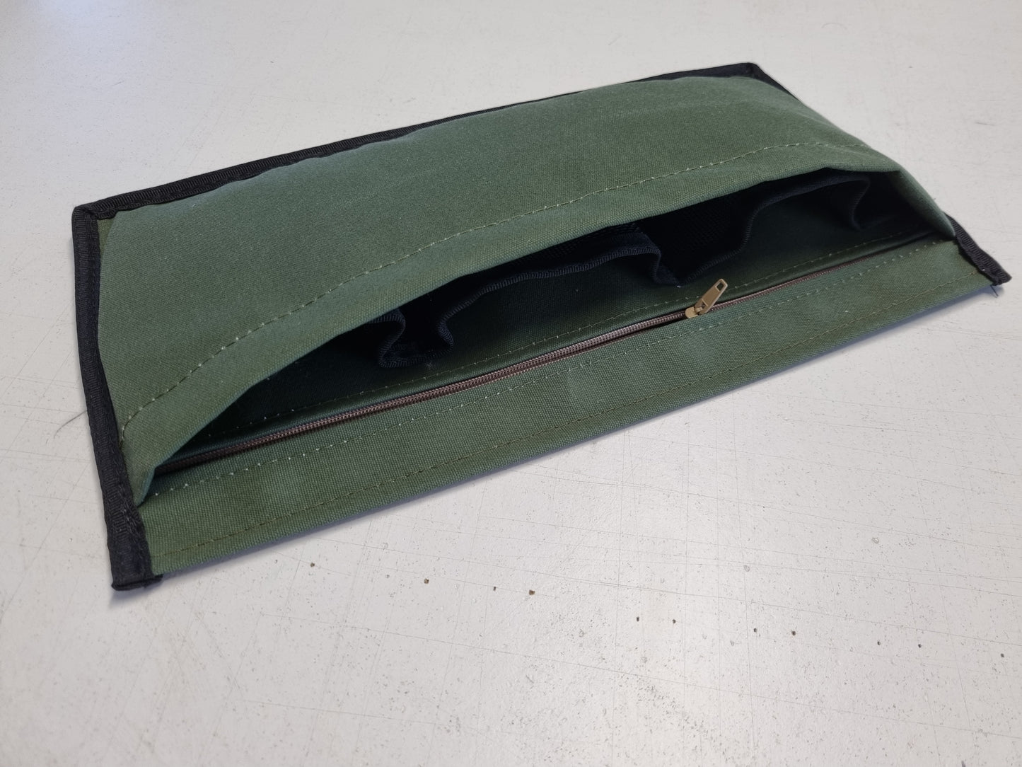 Canvas or faux leather dash tidy 5 pockets