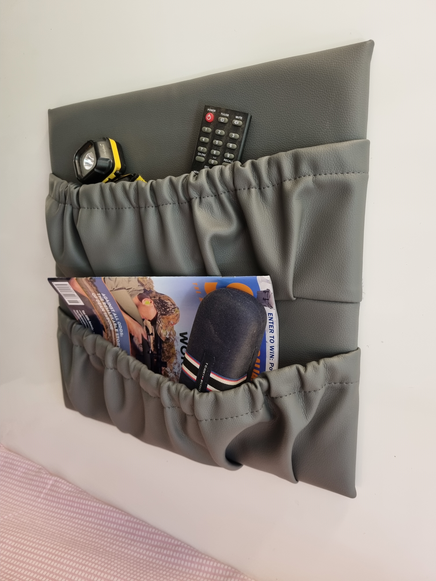 Double square pocket 400mm x 400mm Faux Leather