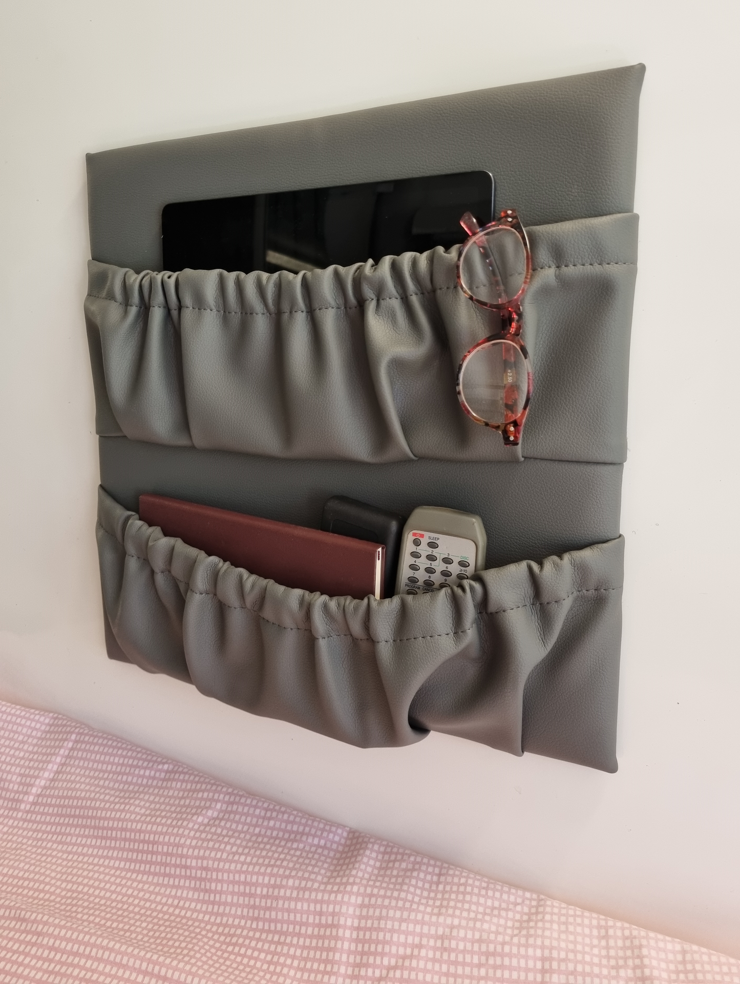 Double square pocket 400mm x 400mm Faux Leather