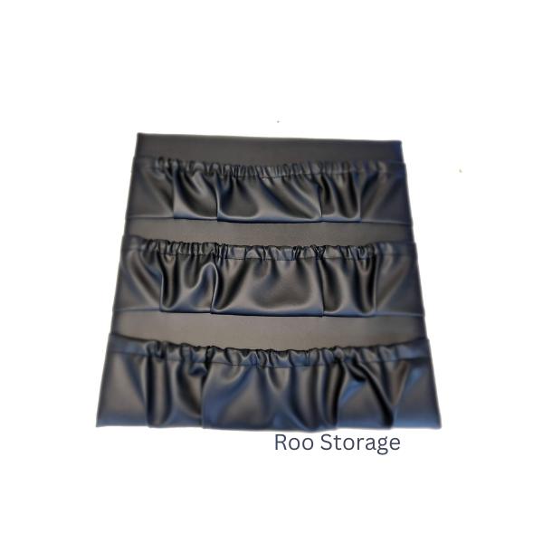 Caravan storage pockets with triple pockets 500mm x 500mm Vinyl, synthetic leather