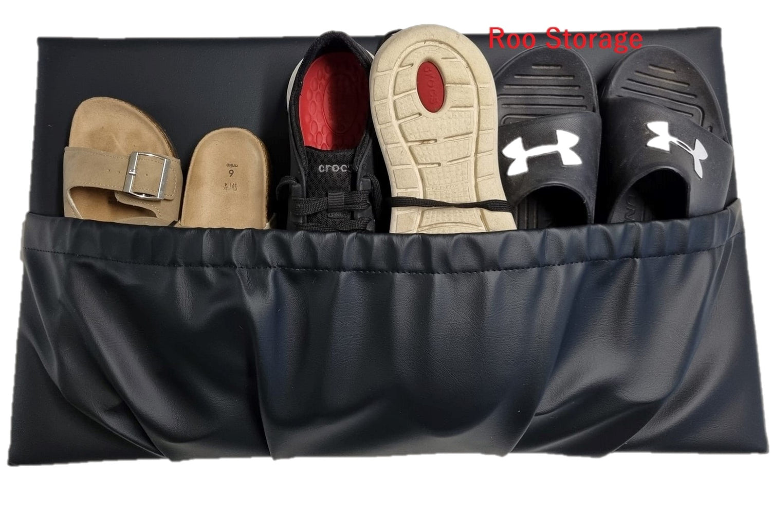 Long Pockets/ shoe storage pocket 600mm x 350mm Vinyl, synthetic leather and fabric