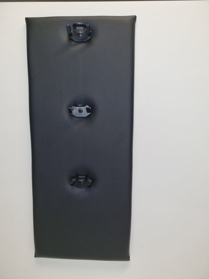 Baseball cap hanger three hooks board only 350mm wide x 600mm high Faux leather