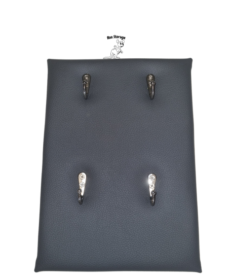 Four hooks, board only 250mm wide x 300mm high Faux leathers or vinyl
