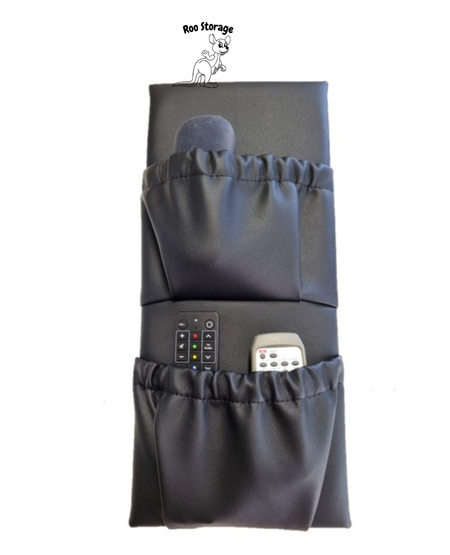 Mini double pocket 200 x 450mm Vinyl and faux leather