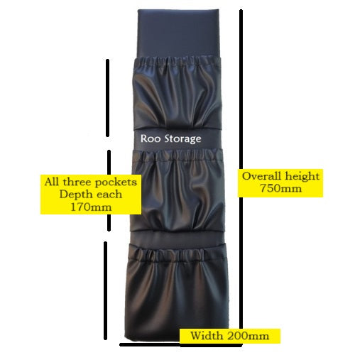 200mm x 750mm Triple storage pocket, Eastwood