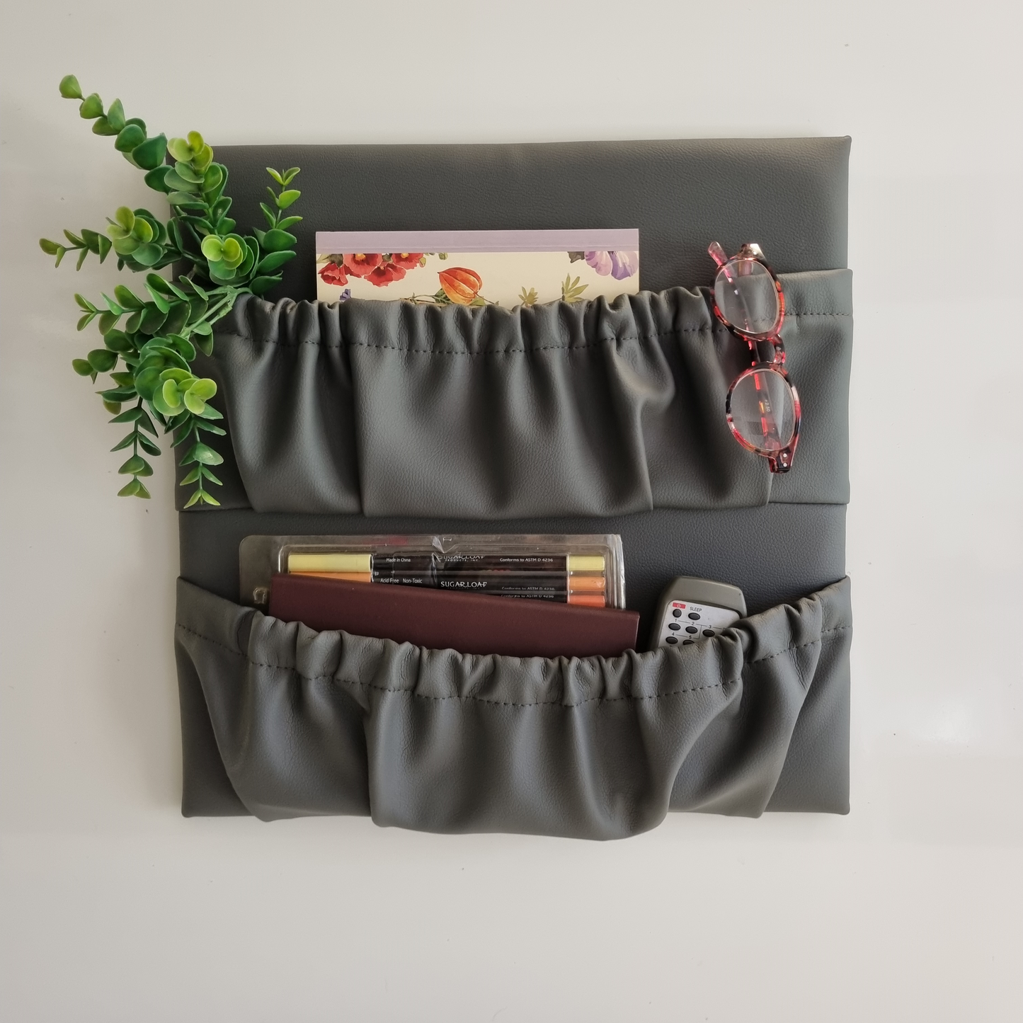 Wall mounted double  caravan storage pocket 