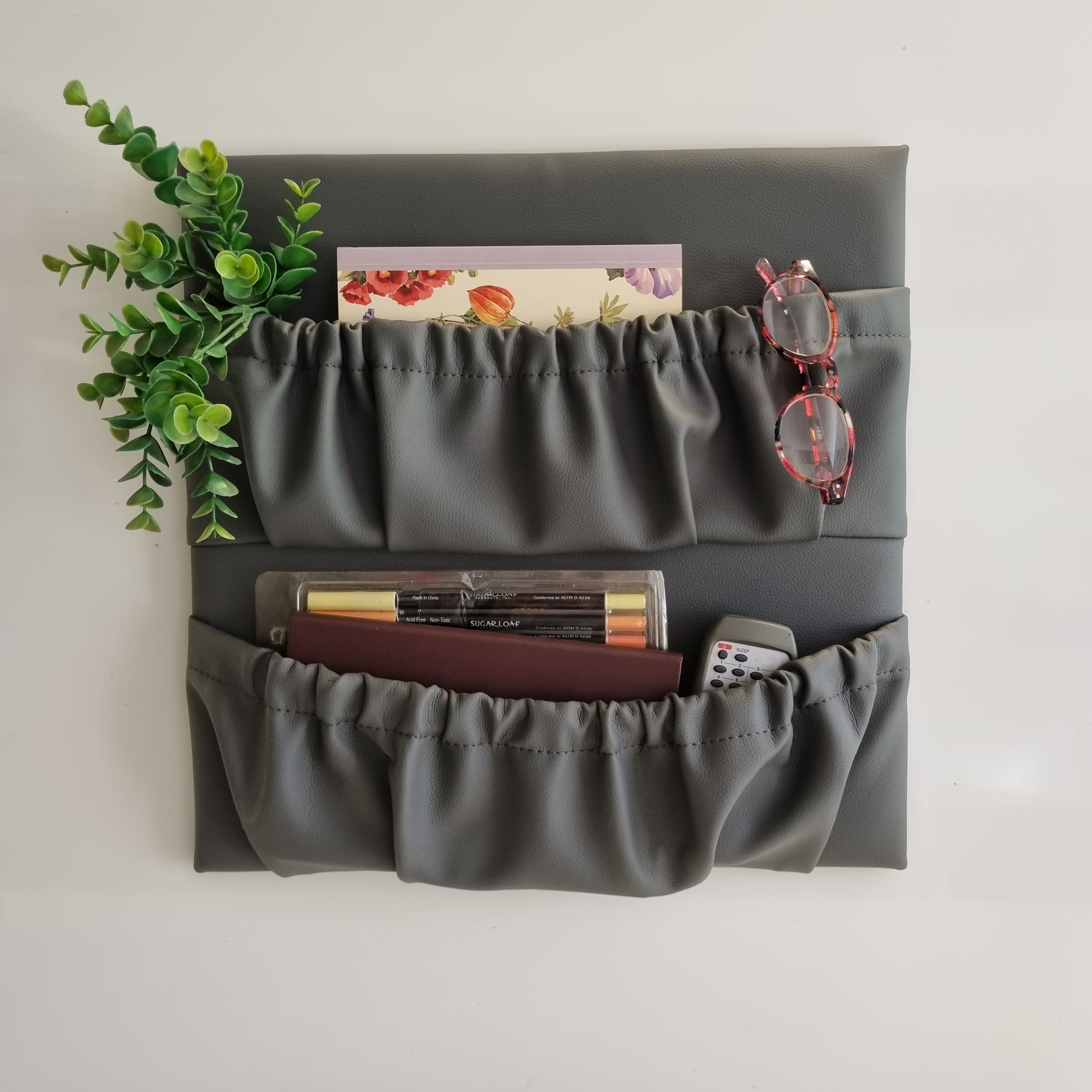 Wall mounted double  caravan storage pocket 