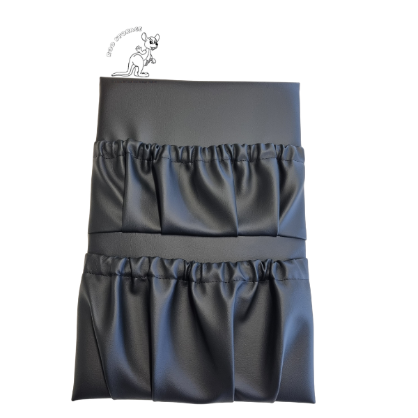 Premium faux leather double pocket 300mm wide  x 450mm high