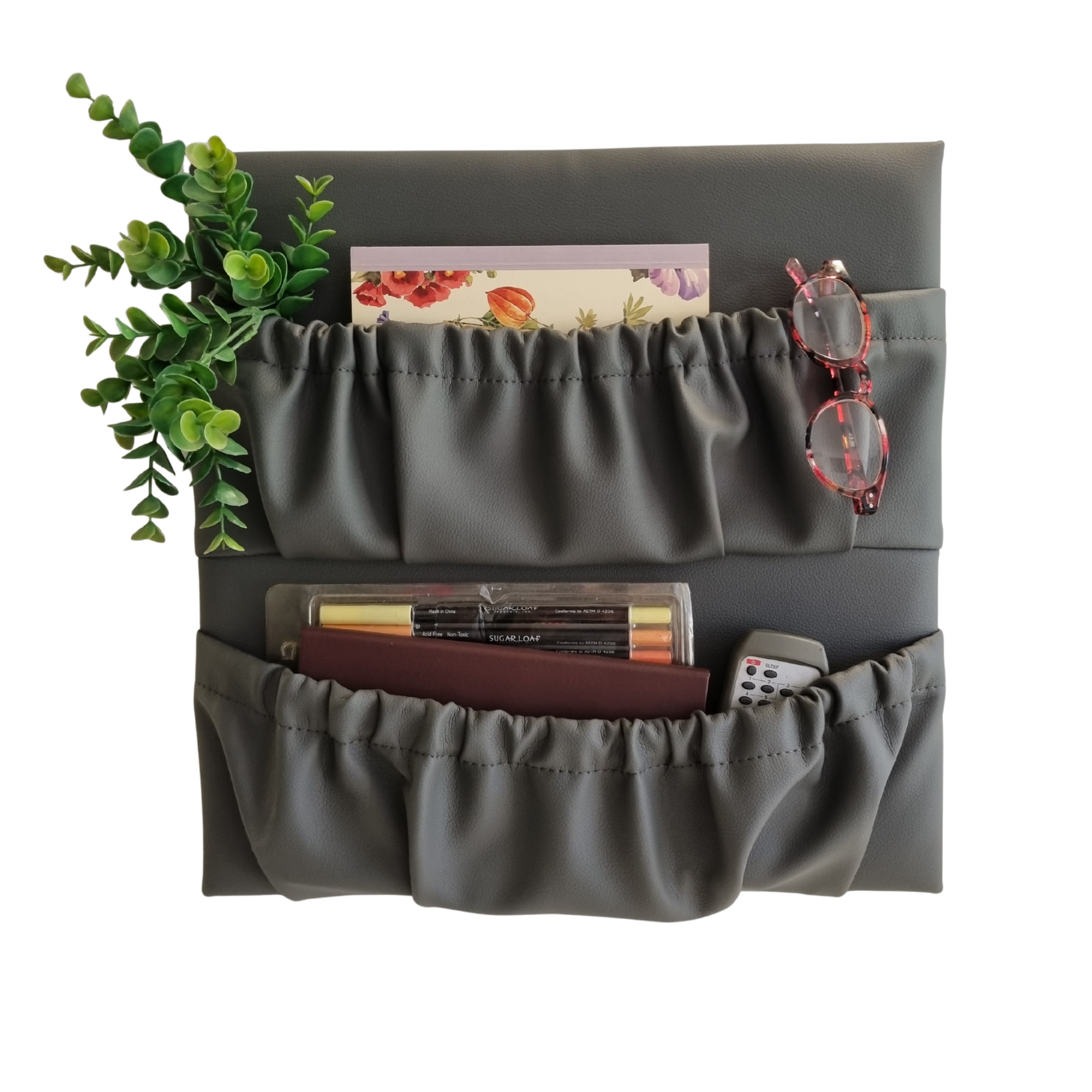 Double square pocket 400mm x 400mm Faux Leather