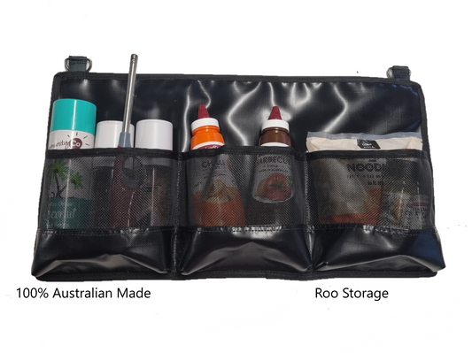PVC and mesh 3 pocket Camping and UTE Storage