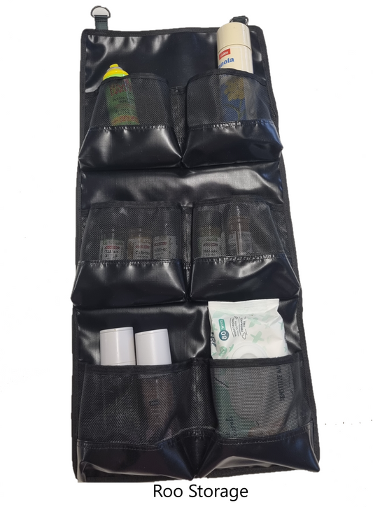 PVC and mesh camping storage  pocket