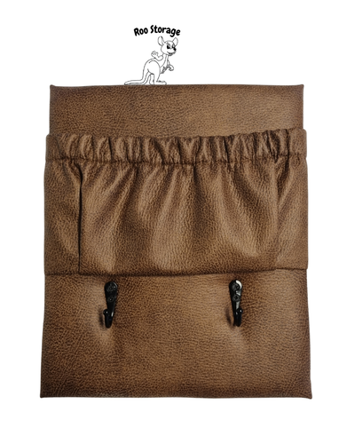 250mm x 300mm (H) Small storage pocket with hooks above or below pocket, Eastwood