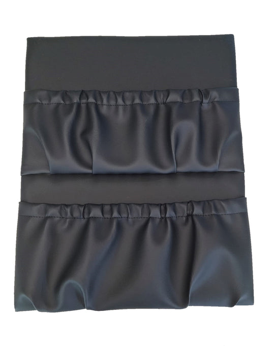 Extra large double pockets  450 x 500mm premium faux leather