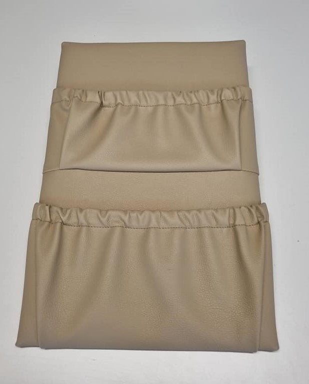 Premium faux leather double pocket 300mm wide  x 450mm high